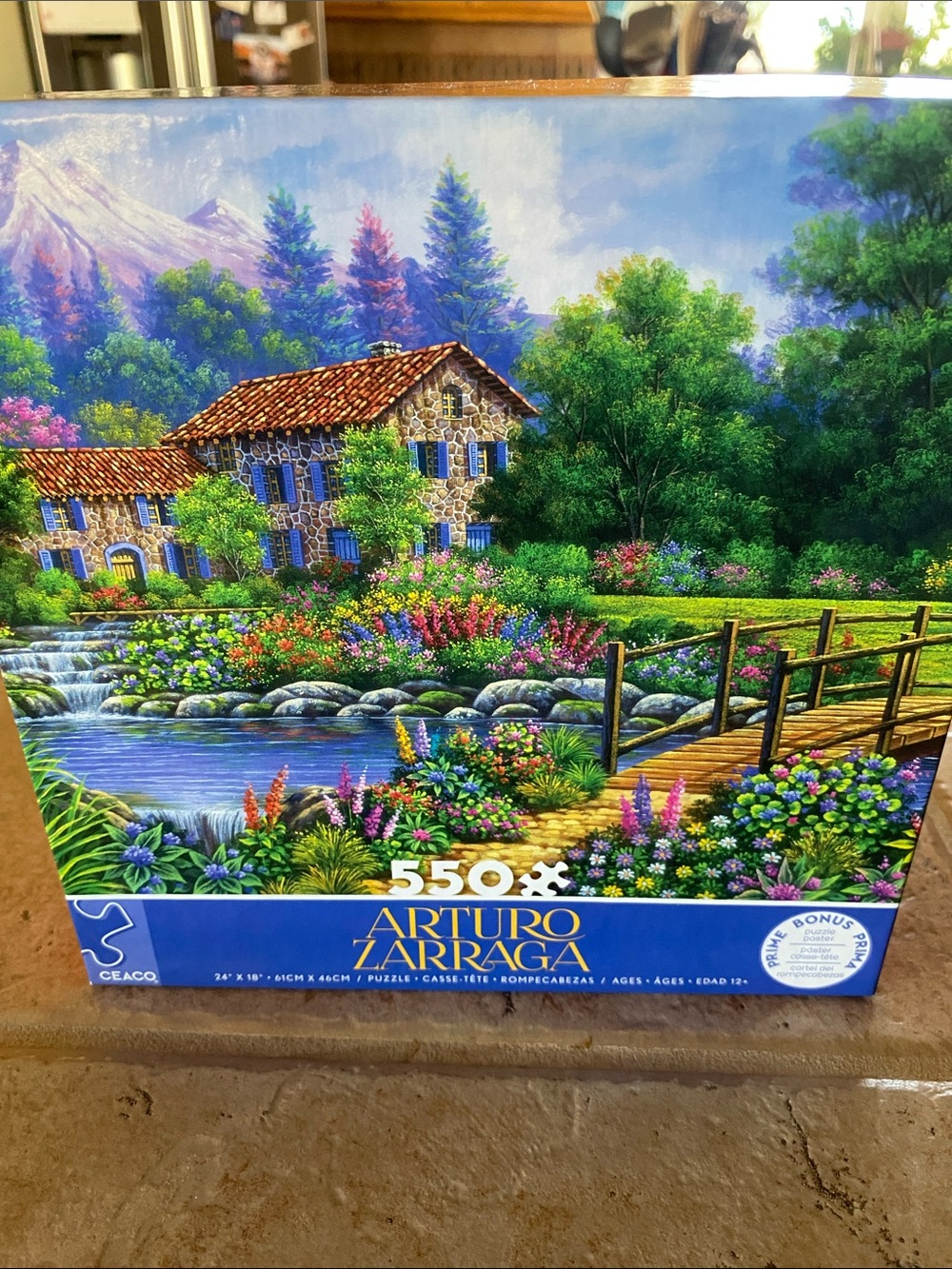 Arturo Zarraga 550-Piece Colorful Cottage Puzzle